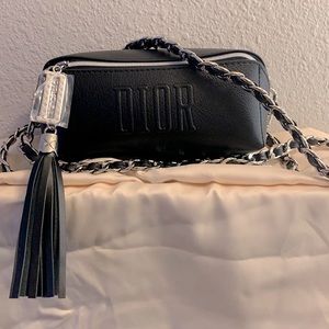 DIOR makeup bag converted to crossbody bag